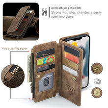 Load image into Gallery viewer, Superb Retro Slim Zipper Leather Wallet Case
