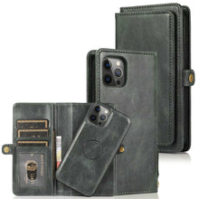 Load image into Gallery viewer, Leather Detachable Flip Wallet Case
