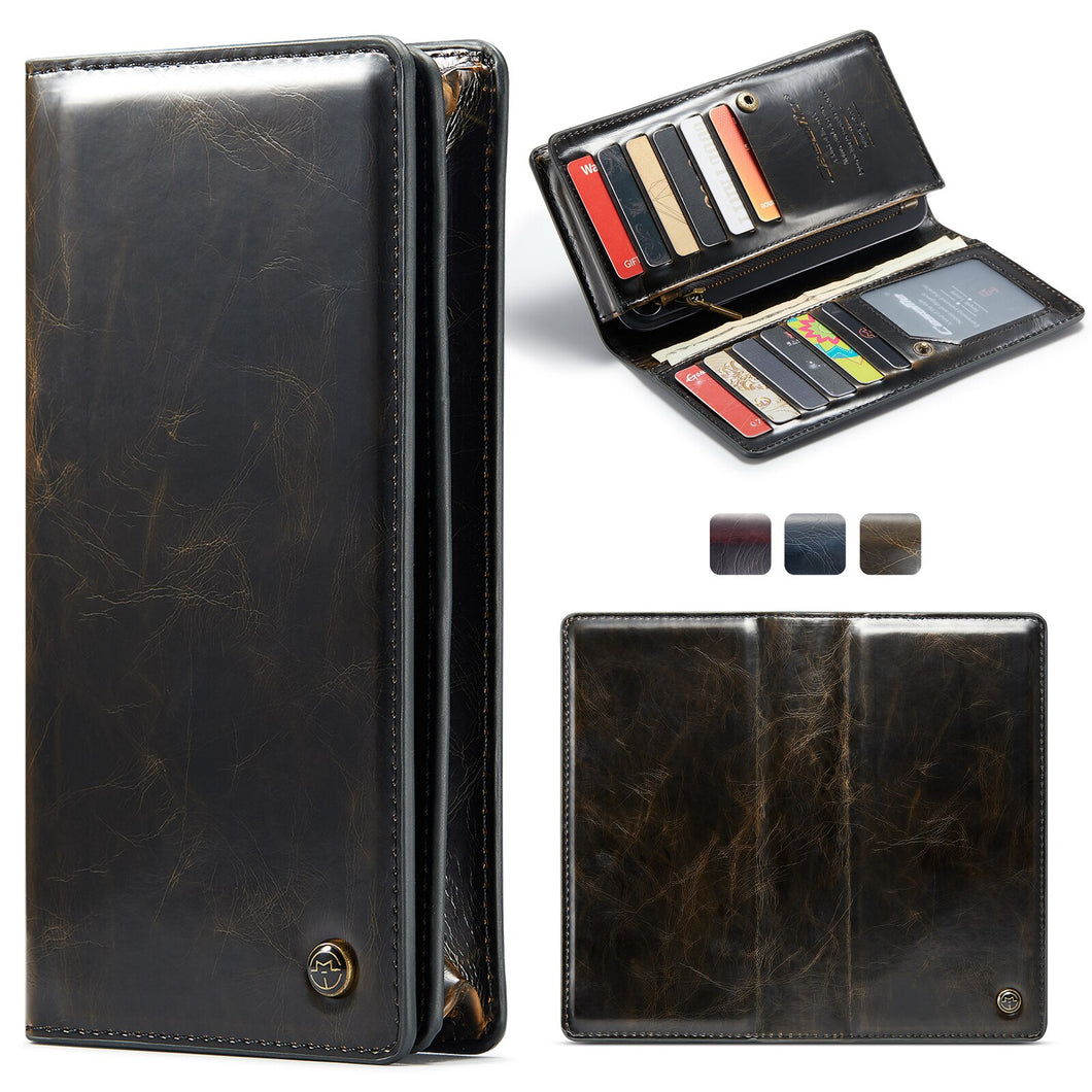 Luxury Leather Universal Flip Wallet Phone Case