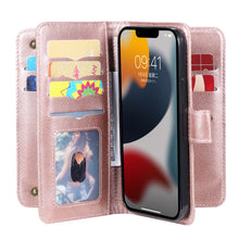 Load image into Gallery viewer, Flip Strap Zipper Card Holder iPhone Case

