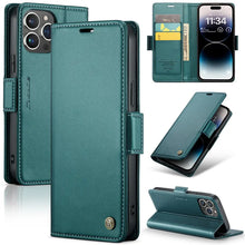 Load image into Gallery viewer, RFID Anti-theft Leather iPhone Case
