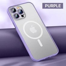 Load image into Gallery viewer, Metal Lens Matte Magsafing iPhone Case
