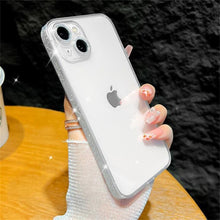 Load image into Gallery viewer, Side Sparkly iPhone Case With Camera Protector
