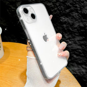 Side Sparkly iPhone Case With Camera Protector