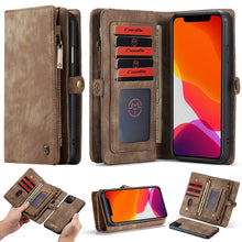 Load image into Gallery viewer, Luxury Split Zipper Wallet Case For iPhone
